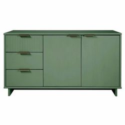 Green Sideboard Cabinet with Drawers