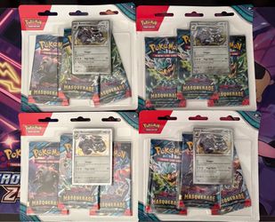 Lot of 4 - Pokemon Twilight Masquerade 3 pack blister [Revavroom]