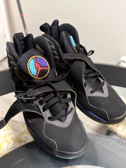 Air Jordan 8 Retro Aqua Black Sneakers