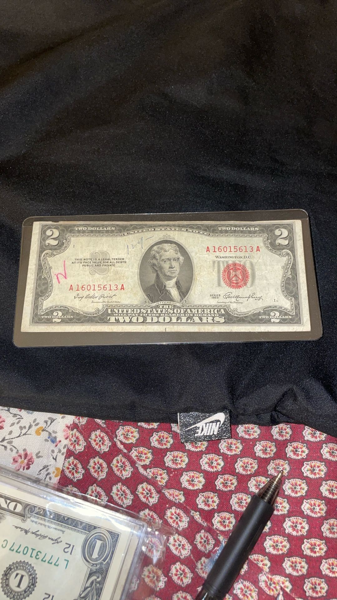 1953 Red Seal $2 Bill