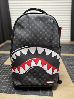 Sprayground Shark Central Tonal Backpack Black Red Limited Edition NWT Rare