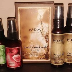 X7 NEW SEALED WEN HAIR CARE PRODUCTS LAVENDER SWEET ALMOND MINT FIG CUCUMBER ALOE REPLENISHING TREATMENT
