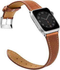 Genuine Leather Strap For Apple Watch Bands Series SE 7 6 5 4 3