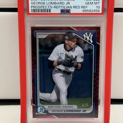 George Lombard Jr Baseball Card 