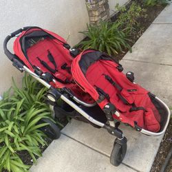 Red Double Stroller $50