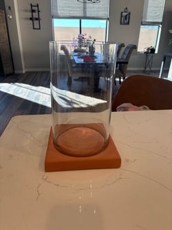 New Pottery Barn Large Hurricane Candle Holder
