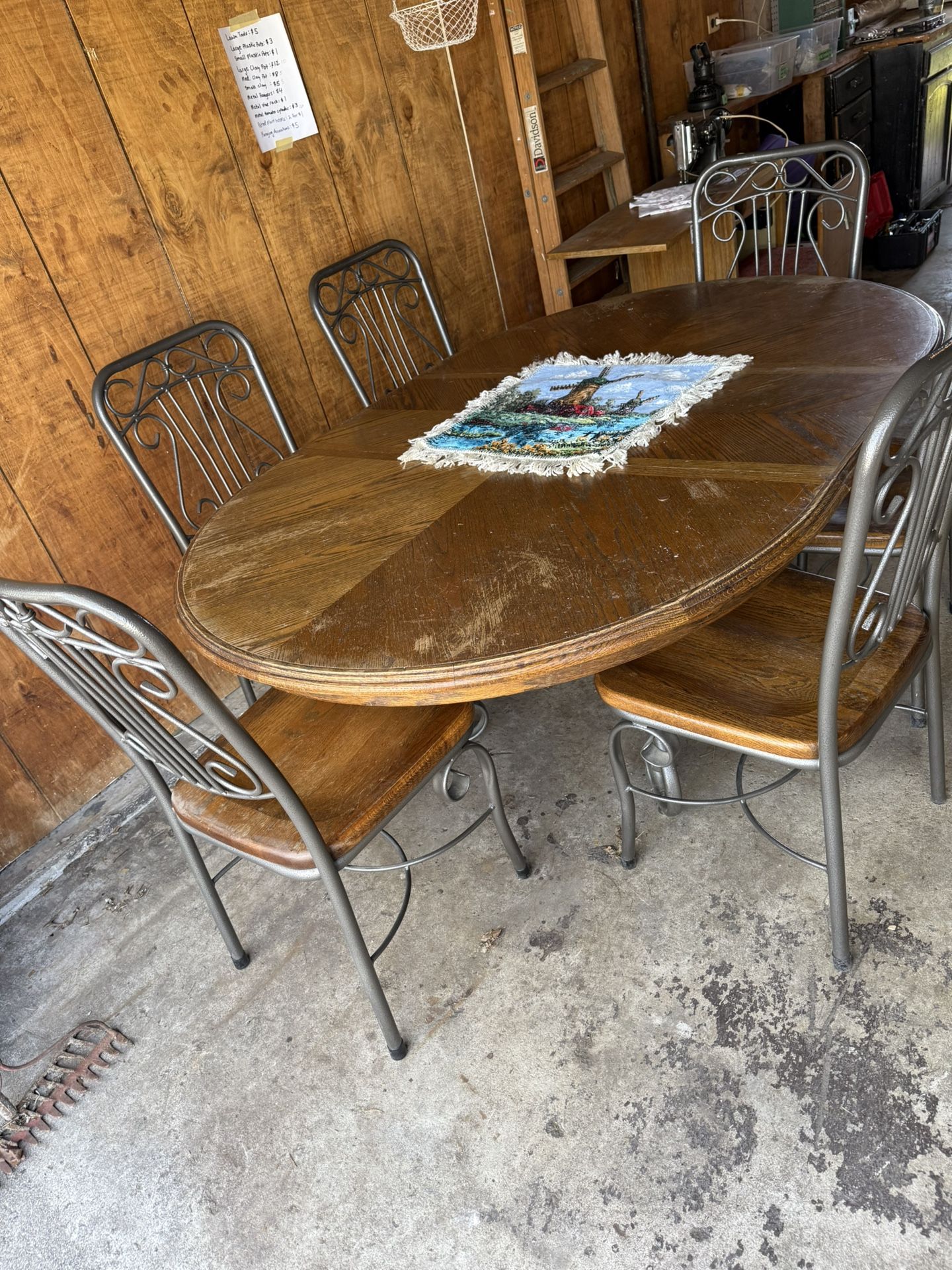Kitchen Table With 6 Chairs And Leaf