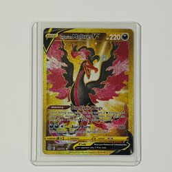 Galarian Moltres V Secret Rare Gold 183/172 Brilliant Stars Pokémon Card