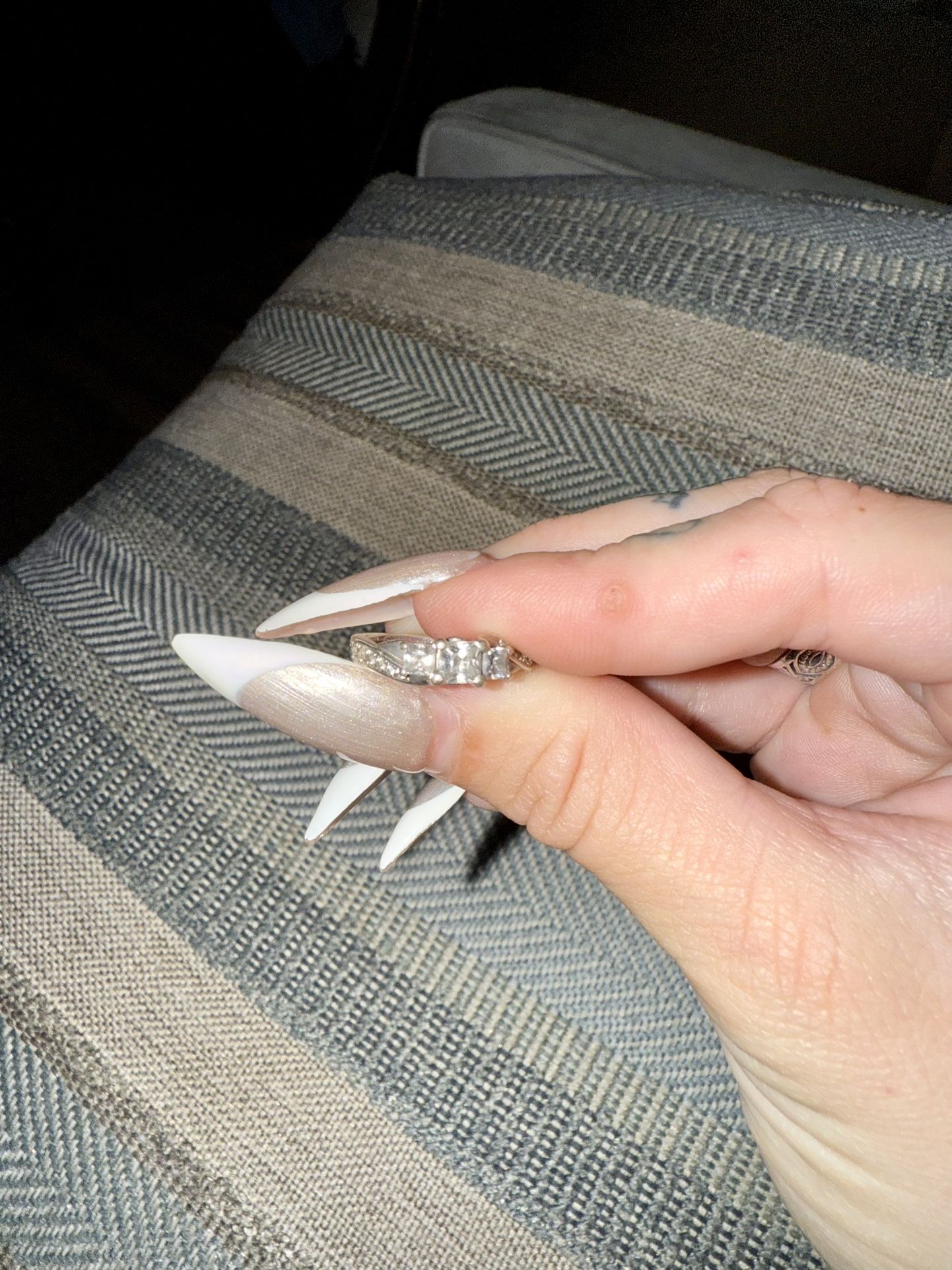 Silver Engagement Ring