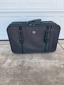 Navy Blue Rolling Suitcase - Medium/Large Size