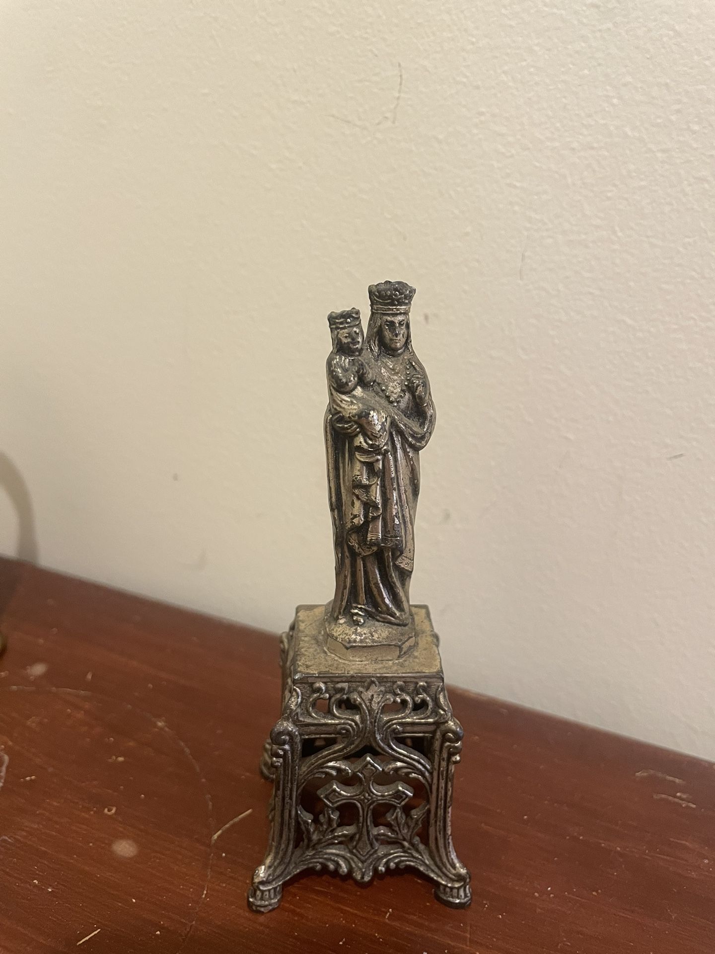 ✝️✝️✝️ VINTAGE - ANTIQUE - Virgin Mary w Child Jesus Be Statue | Madonna Baby✝️✝️✝️
