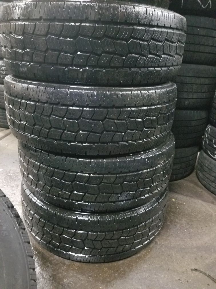 4 tires like new size 265 70 r17 price includes installation