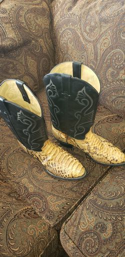 Botas Texanas de piel de piton