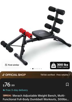 Merach Adjustable Multi-Function Weight Bench