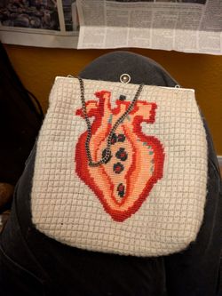Stitched Heart Purse