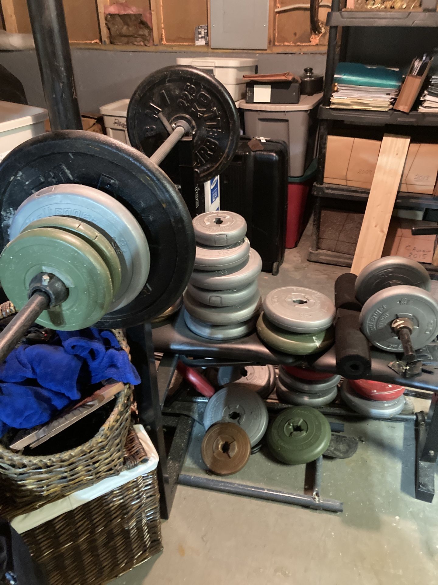 Weights And Weight Bench