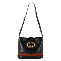 Authentic Vintage Gucci GG Monogram Sherry Web Blondie Britt Ophidia Bucket Shoulder Bag