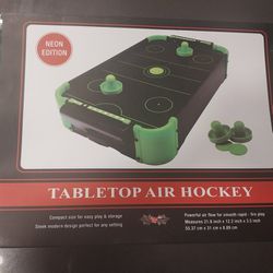Table Top Air Hockey (Neon Edition).