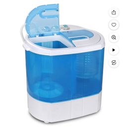 Portable Washing Machine - Mini Lightweight Twin Tub Wash&Spinner 10 lbs Gravity Drain Hose(Dual, 10lbs)