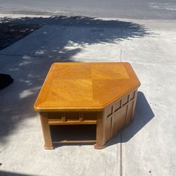 Real Oak Wood Coffee Table 