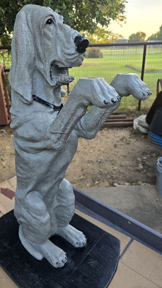 Dog Statue 32" outdoor resin