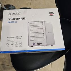 ORICO All-Flash 2.5-inch USB-C Docking Station with 5 Gbps Data Transfer Speed, Compatible with 2.5'' SSD, Featuring 10 Gbps Hub Expansion and Support