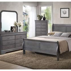 💥HUGE Blowout Furniture Sale!💥 Brand New 5 PC Queen Size Bedroom Set! $50 Down Takes It Home Today!