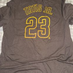 Nike San Diego Padres Fernando Tatis Jr. #23 Graphic T-Shirt Brown Mens XXL NWT