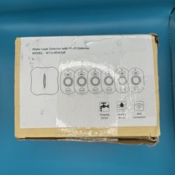 Water Leak Detector with Wi-Fi Gateway (Model: W13+WD61x6)  1 Gateway + 6 Sensor