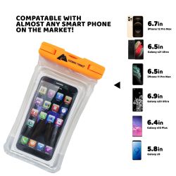 Waterproof Floating Phone Case for iPhone and Android with Holder Strap 