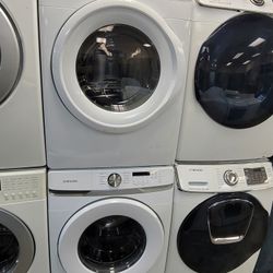 Samsung Front Loading Washer And Stackable Gas Dryer Set Recent Models