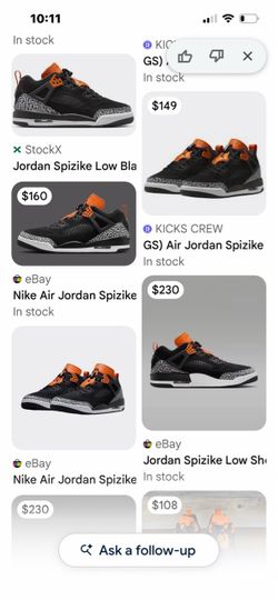Jordan Spizike Low GS Sneakers