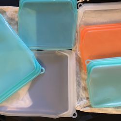 Silicone food safe storage bags