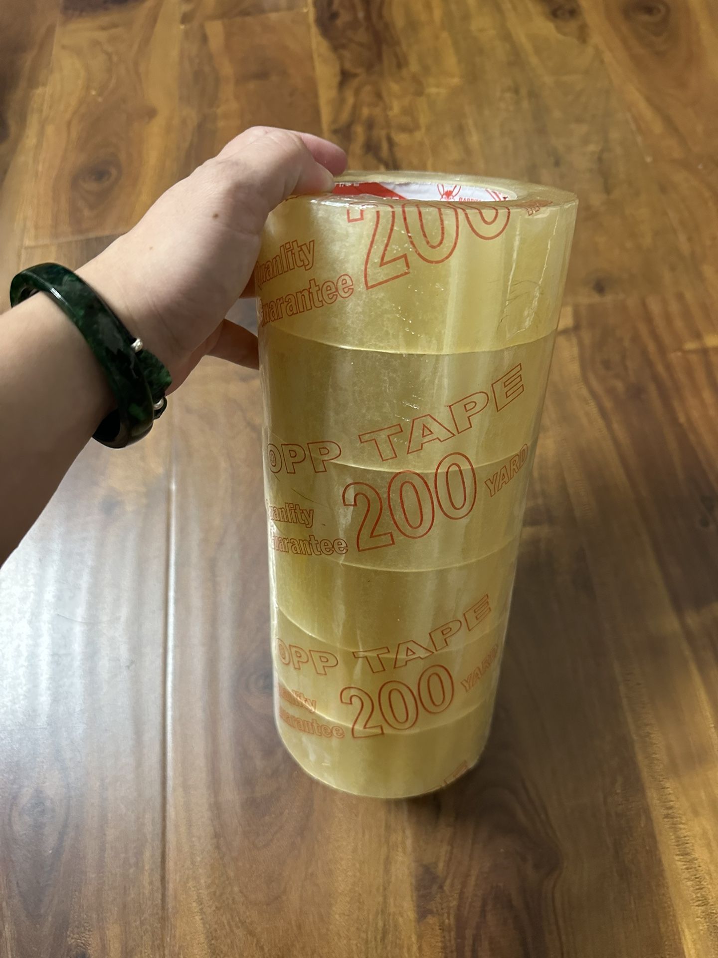 Heavy Duty Clear Packaging Tape for Shipping 6 Big Roll 200 Yard Per Roll Total 1200 Yard New condition