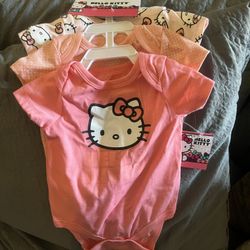 Hello Kitty Onesies 3 To 6 Months