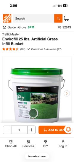 Infill for turf, EnviroFill 25lbs