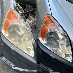 Headlights Restored For 35$ The Pair