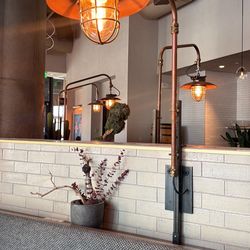 Industrial Copper Lamp