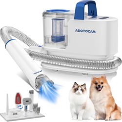 Pet Grooming Kit | 5-in-1 Dog Clipper Grooming Kit | 99% Hair Cleaner 