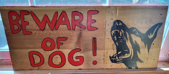 Beware Of Dog Sign