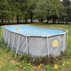 Free Pool And Trampoline