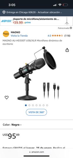 Maono Cardioid Dynamic Usb Xlr Microphone 