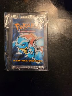Base set (unlimited) Blastoise booster pack