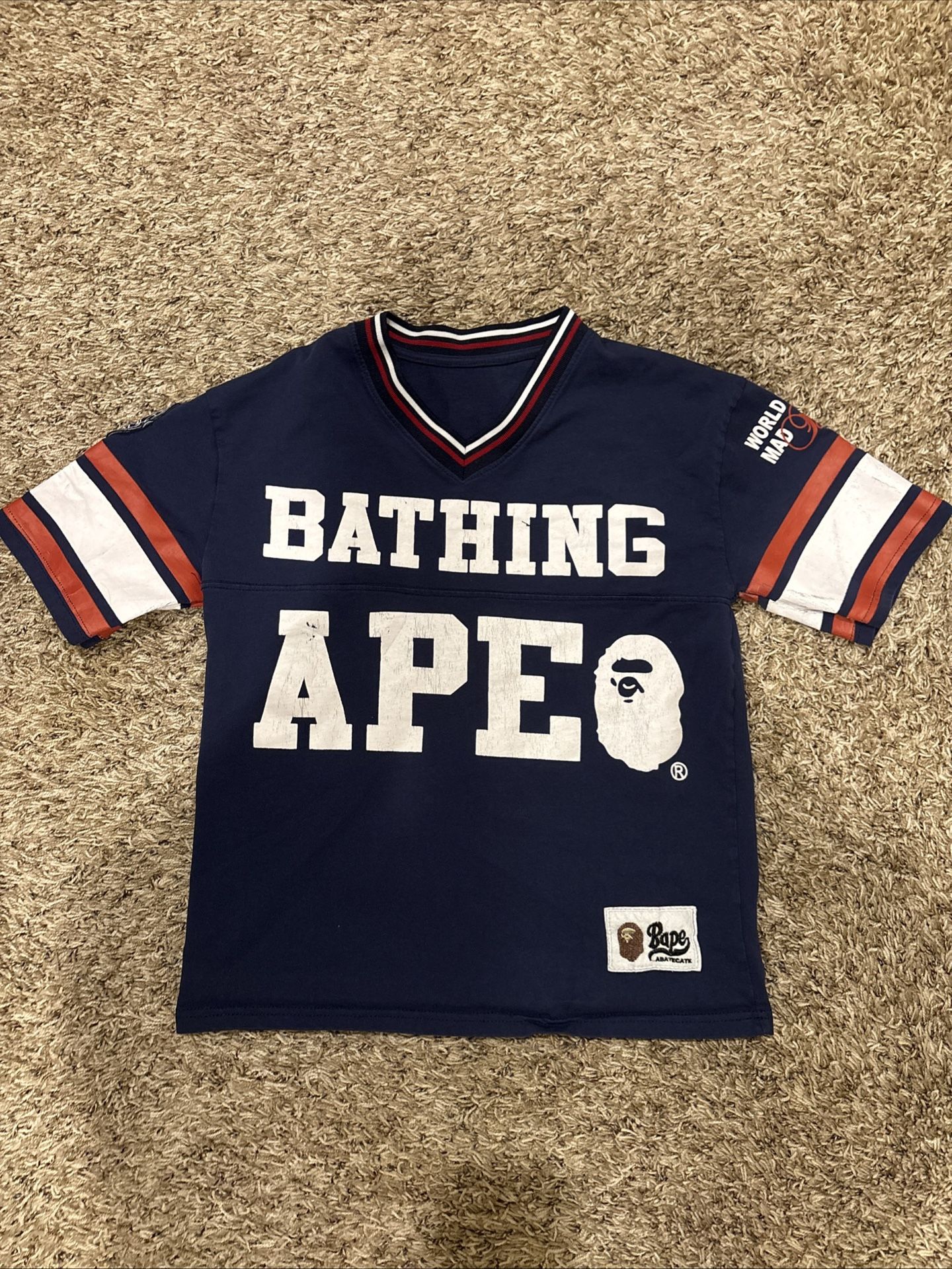 Bape Football Jersey Navy Size XS