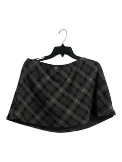 New Women’s Grey Plaid Skirt  Shorts Under Size M