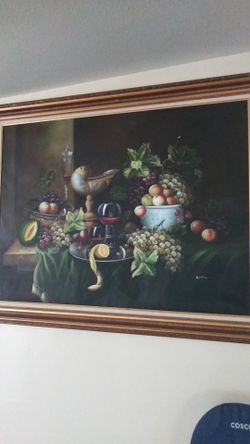 Hermoso cuadro de frutas para su comedor