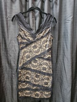 Cute Bebe Black Laced Dress