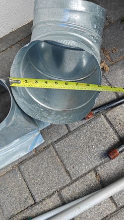 9 inch galvanized steel HVAC elbow