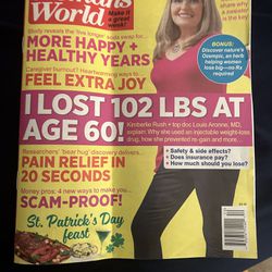 I Lost 102 LBs At Age 60! - Women’s World Magazine - March 18, 2024
