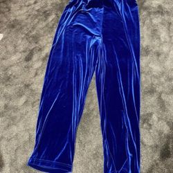 C- 122   Bechamel II  Velvet Pants  Blue Size 3X